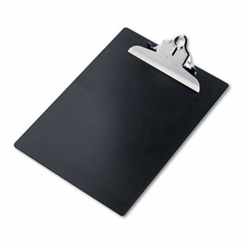 Saunders Plastic Clipboard, 1&#034; Capacity, Holds 8-1/2w x 12h, Black (SAU21603)