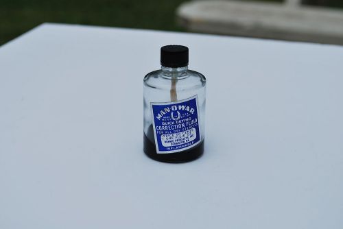 Man-o-War Quick Drying Correction Fluid bottle - Scranton PA - NICE!!!