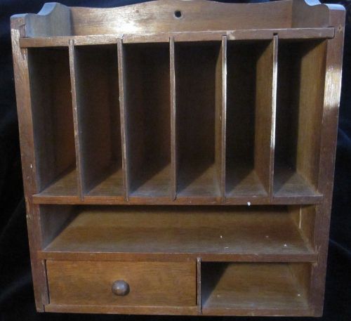 Vintage wooden desktop or wherever cubby/drawer organizer for sale
