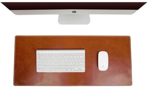 100% Italian Genuine Leather Luxury Office Desk Mouse Pad ! 2 Colors Available