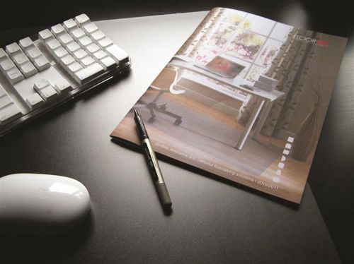 Desktex Polycarbonate Anti-Slip Back Embossed Desk Mat - Pack of 2 [ID 178203]