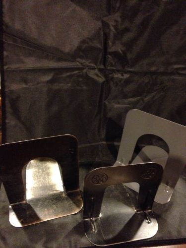 Metal office bookends set of 3 for sale