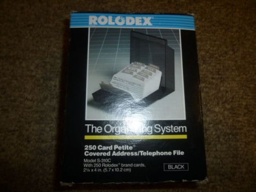 Vtg ROLODEX Petite S-310C Business Card Holder Phone Contact NEW! File Organizer