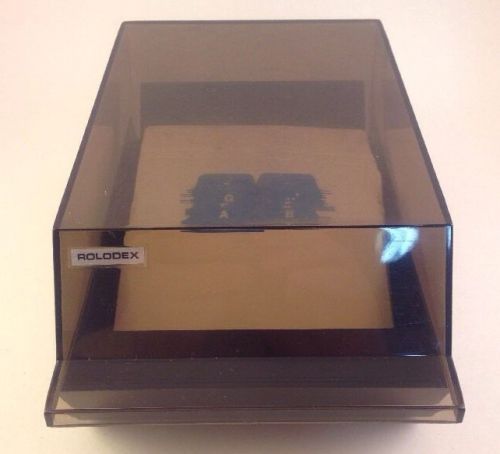 Rolodex case VIP35C with 3 x 5 index card dividers RARE SIZE