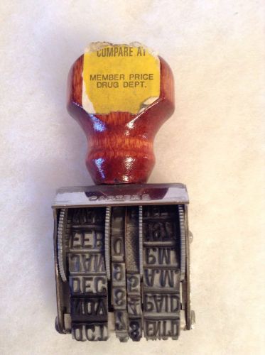 vintage Carters standard no. 1 1/2 Stamp For Dates Shipping Paid Etc