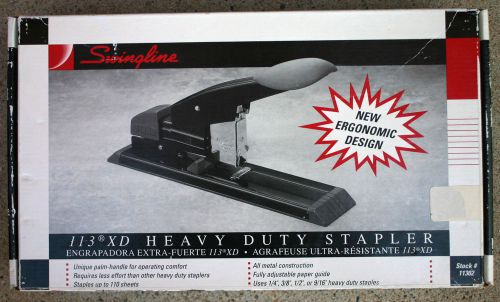 NEW SWINGLINE 113XD HEAVY DUTY STAPLER ERGONOMIC DESIGN STAPLES UP TO 110 SHEETS