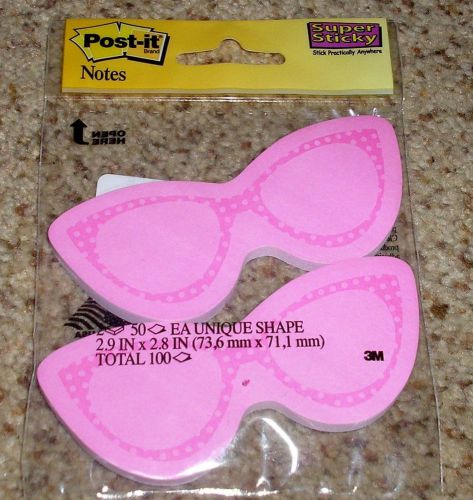 Teacher Resource: 2 Pads Super Sticky Post-It Brand Sticky Notes - Sunglasses