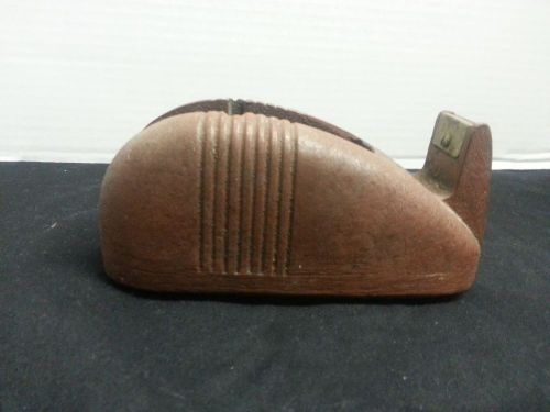 Vintage Brown Cast Iron  Tape Dispenser - Heavy Duty  WHALE TAIL