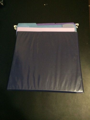 Blue office set - binder avery pendaflex uline supplies folders dividers labels for sale