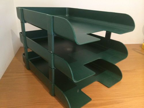 Letter Trays in British Racing Green