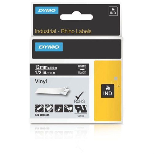 Dymo black on white id label 1805442 for sale