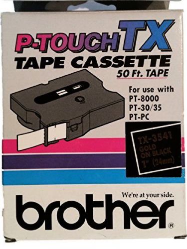 Brother P-touch Tx1511 - Tx Tape Cartridge for Pt-8000, Pt-pc, Pt-30/35 Gold on