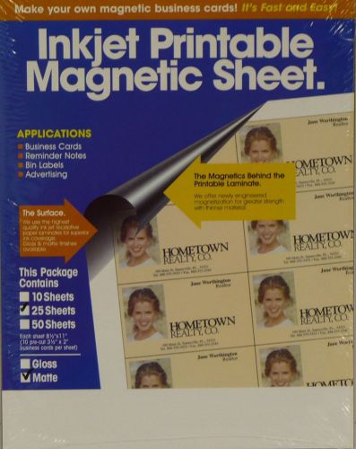 Inkjet Printable Magnetic Sheet business cards