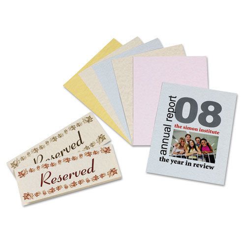 Pacon Array Card Stock, 65lb, Asstd Parchment Colors, Ltr, 100 Shts/Pk PAC101235