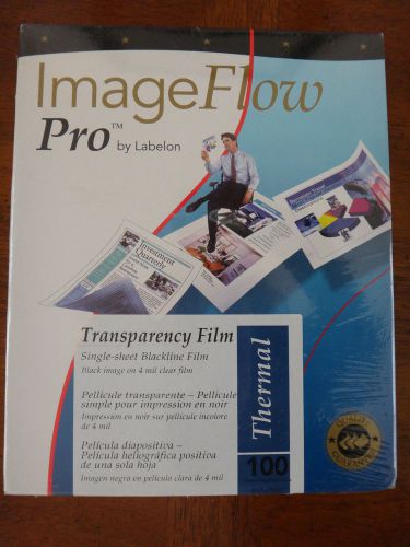 NEW SEALED ImageFlow Pro Thermal Transparency Film Blackline - 100 Sheets