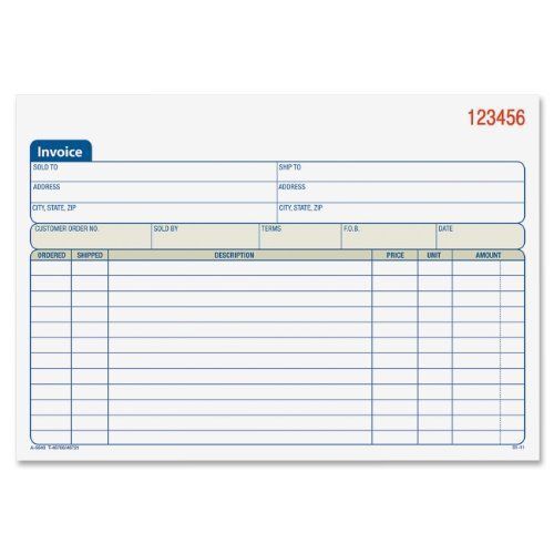 Adams carbonless invoice book - tape bound - 2 part - carbonless - (dc5840) for sale