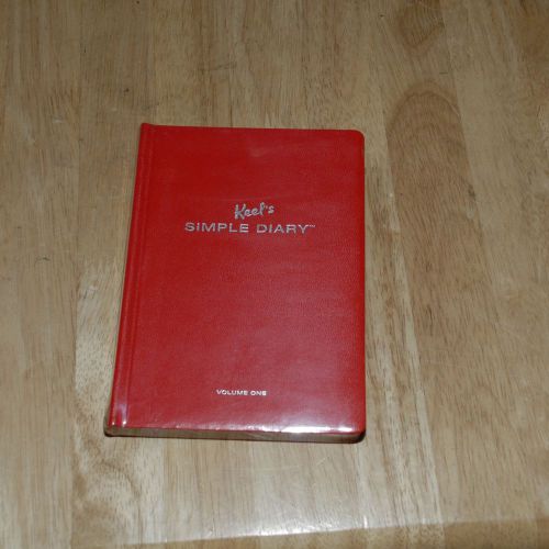 KEEL&#039;S SIMPLE DIARY VOL ONE RED NEW IN SHRINK WRAP $15 RETAIL