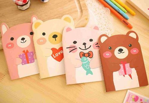 Cartoon Random Stationery Memo Notebook Pocket Note Pads Diary Paper Notepad x1