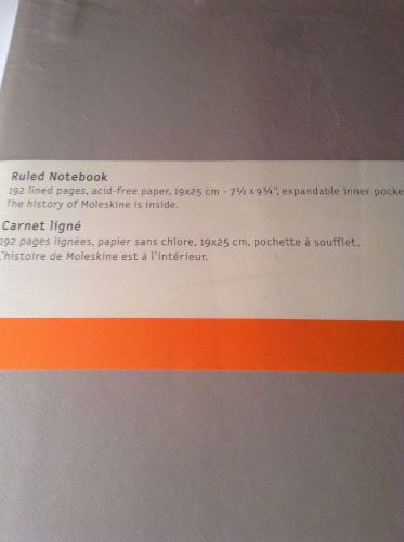 Moleskine Ruled Notebook Softcover Tan Large 7 1/2 9 3/4