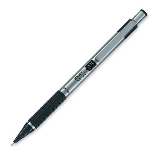 Zebra pen m-301 mechanical pencil - 0.5 mm lead size - silver, black (zeb54011) for sale