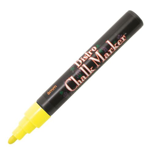 Marvy Bistro Chalk Marker, FL Yellow Bullet Tip (Marvy 480-F5) - 1 Each