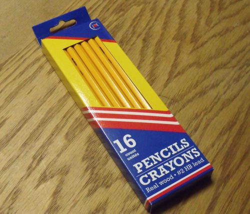 Pack of 16 No. 2 STANDARD PENCILS