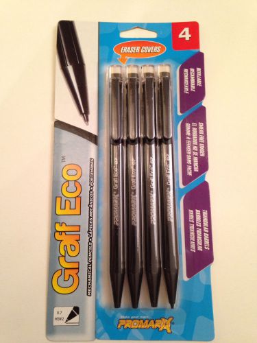PROMARX GRAFF ECO  #2 Mechanical Pencils 2 packs of 4 4 PK