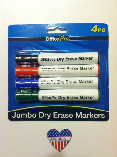 4 pk office pro dry erase marker - white board - usa seller - fast shipping for sale