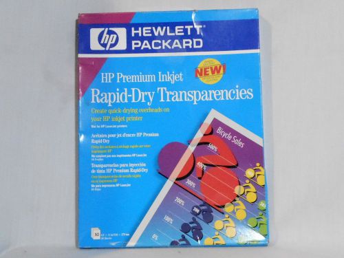 Partially Used Box Of HP Inkjet Rapid Dry Transparencies For Overhead Projectors