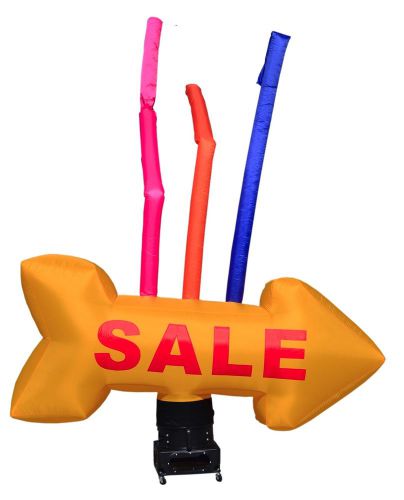 Inflatable sky air dancer giant arrow &#034;sale&#034; air dancer attachment; yellow for sale
