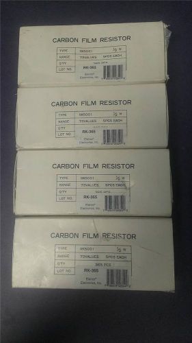 Carbon Film Resistor - RK5001 1/2 W (C3) - 4 boxes - 365pcs in each box