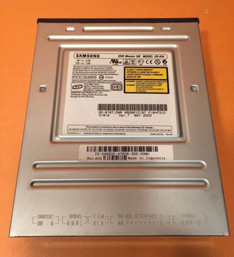 SAMSUNG DVD MASTER 16E SD-616 HP 5187-1941 !VA841