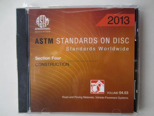 ASTM Standards on Disc Vol. 04.03 Road and Paving Materials (2013)