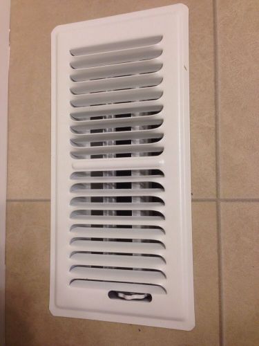 Lot of 6, White Shoemaker 4x10 Floor Vent RV Or Home Use!