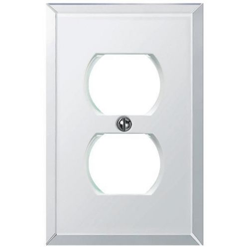 Beveled Glass Mirror Outlet Wall Plate-1D O BLV MIRR WALLPLATE