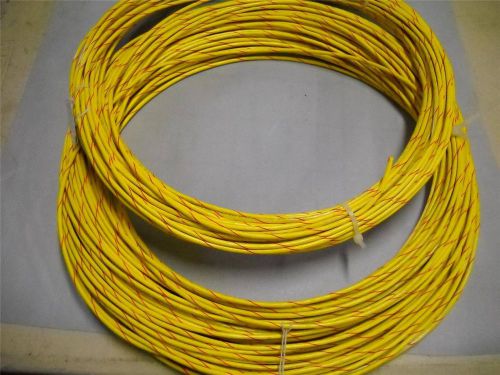 100 AND 200 FEET 12 MTW  YELLOW WITH RED STRIPE COPPER WIRE