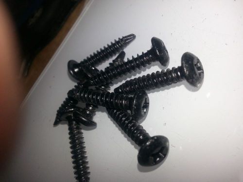 Black steeel  sheet metal screws phillips self tapping  1-1/4&#034; qty 800 for sale