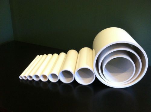 16&#034; Inch Diameter Schedule 40 PVC Pipe x (1 foot length) White