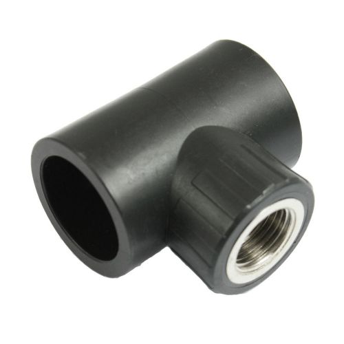 PT 1/2&#034; Male Thread x 32mm Slip HDPE Pipe Fitting Three Way Tee T Connector