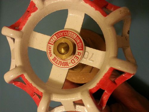 Toyo  red-white brass threaded 1-1/4&#034; 125 s  200 wog gate valve japan for sale