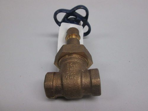 New nibco nl1m005 t134 b-62 150swp bronze threaded 3/8 in gate valve d267042 for sale
