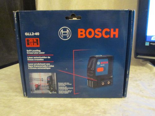 Bosch gll2-40 self-leveling cross line laser for sale
