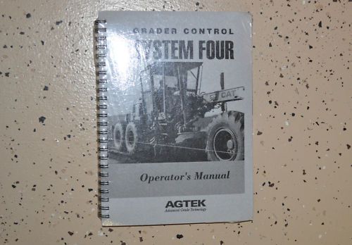 Agtek Grader Control System Four Operator&#039;s Manual NEW