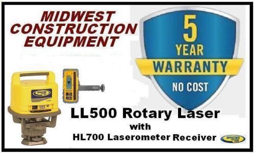 New trimble spectra precision ll500 rotary laser /  hl700 laserometer for sale