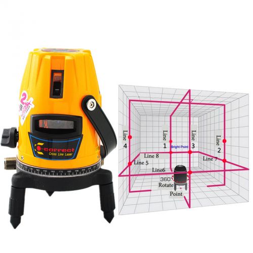 Professional Automatic Self Leveling 5 Line 1 Point 4V1H Laser Level 2015