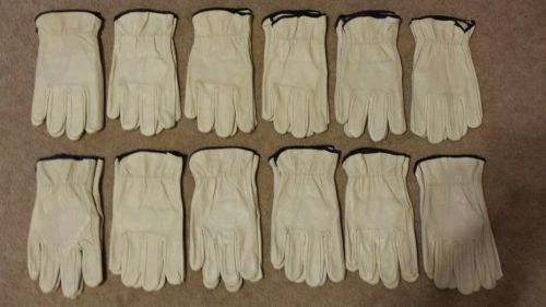Leather Work Gloves like Wells Lamont Size XL 12qty