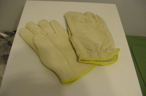 Men&#039;s XL lined deerskin work gloves