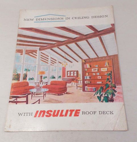 Vintage Construction Material Brochure INSULITE Roof Decking Ceilings