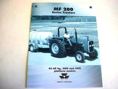Massey Ferguson 200 Series Tractors, 4 Pages,1999 Brochure                    m#