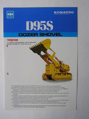 KOMATSU D95S Dozer Shovel Brochure Japan